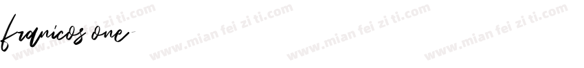 franicos one字体转换